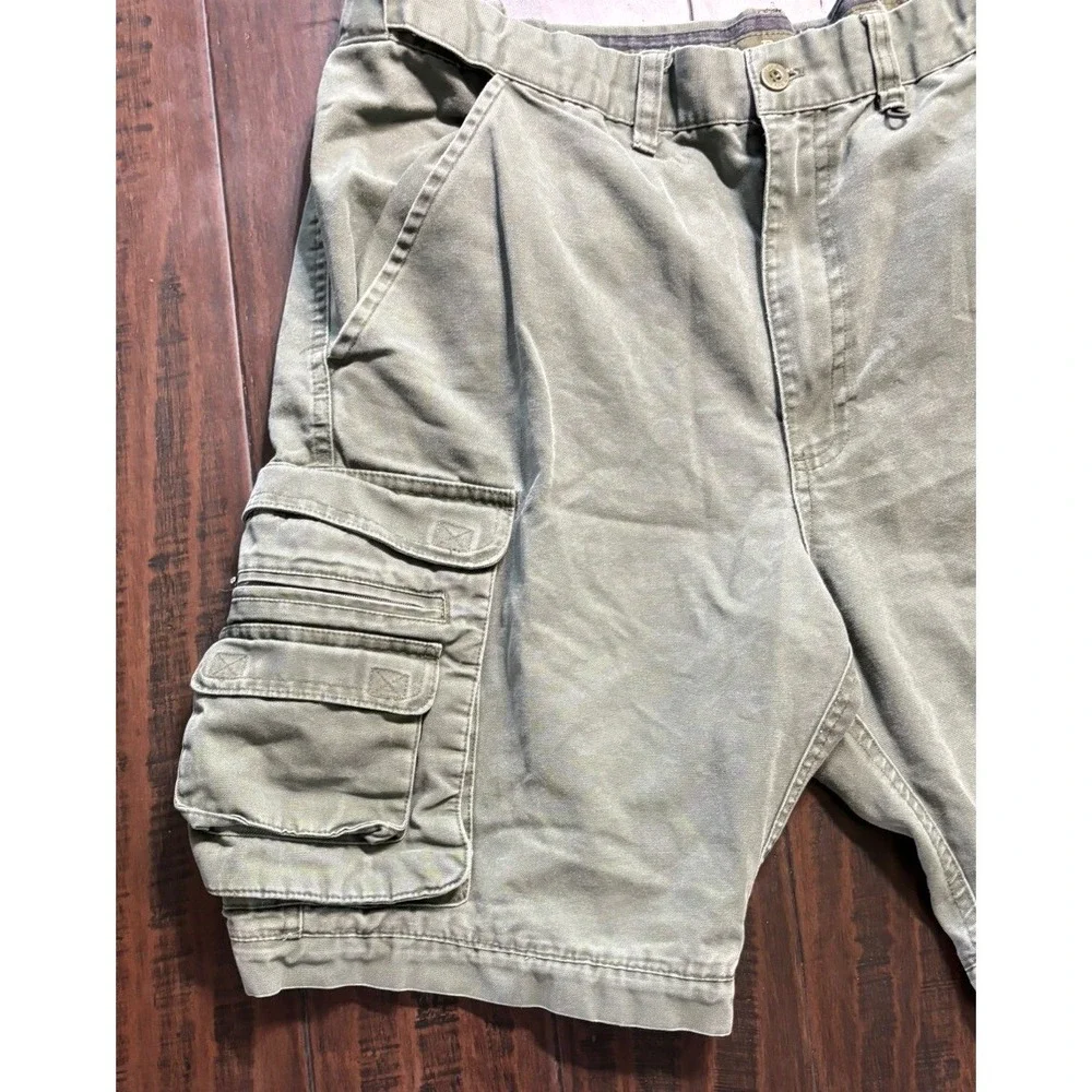 Boy Scouts Cargo Shorts Mens 34 Green Outdoor Hiking Canvas Outdoors **